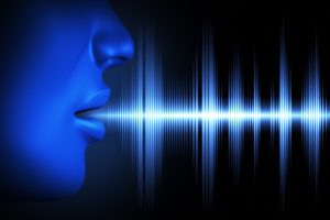 Conceptual image about human voice